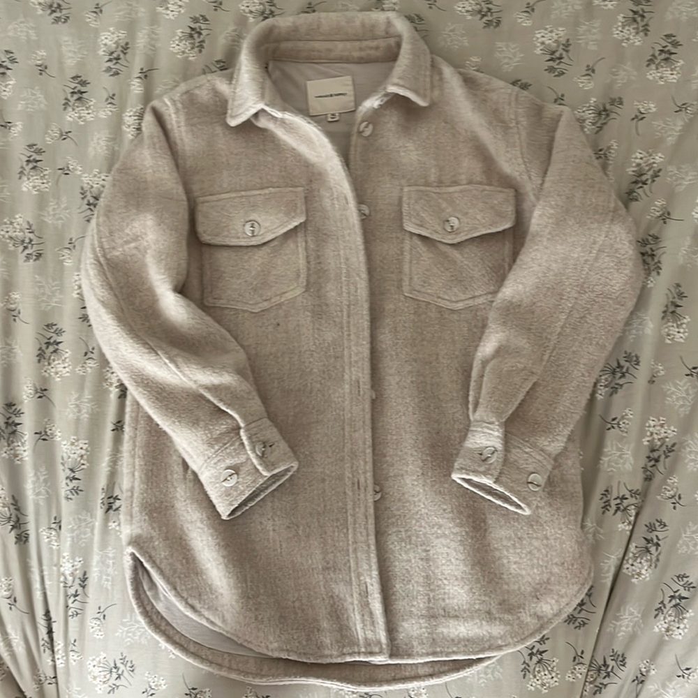 Cream jacket/shacket